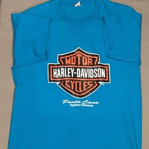 Teal Punta Cana Harley Davidson T-shirt
